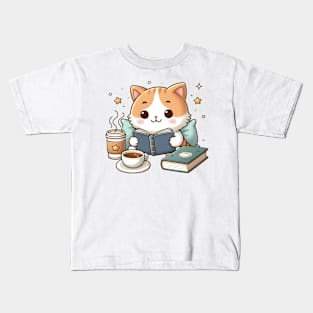 Cats, coffee and books - the best of life Kids T-Shirt